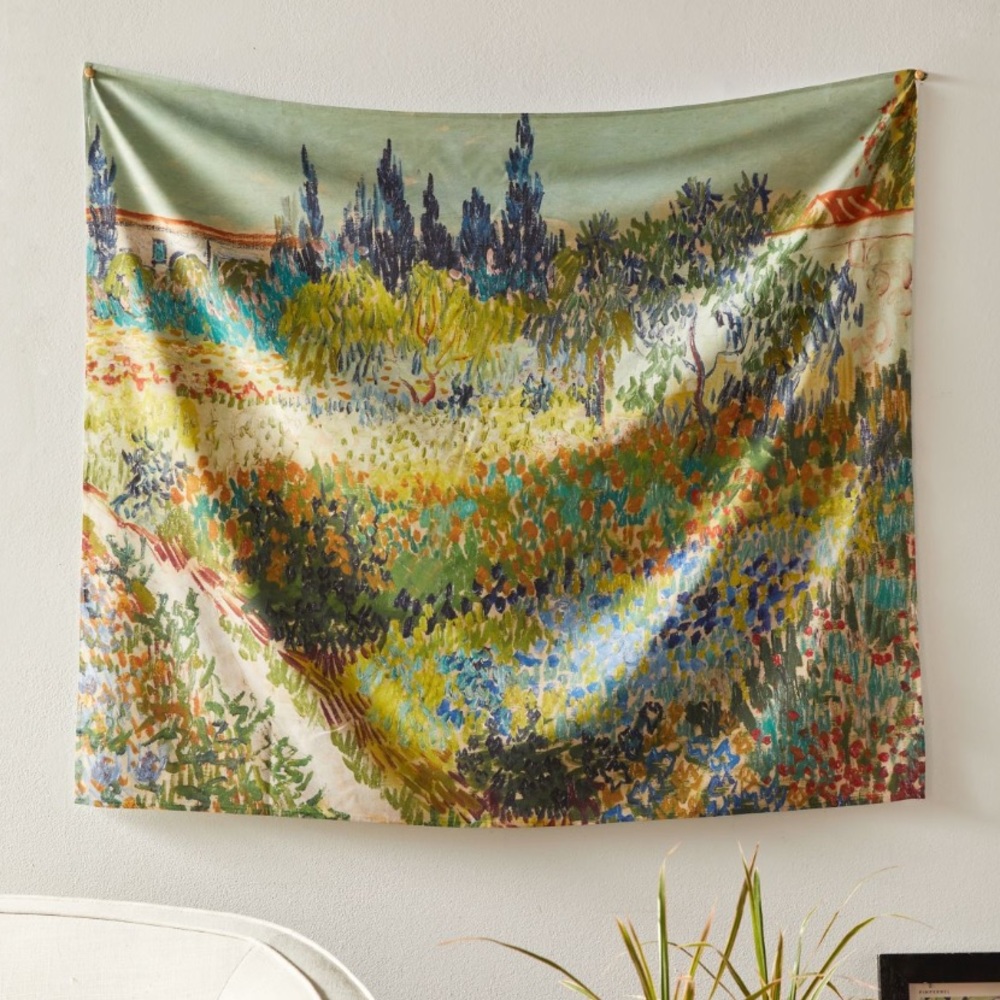 cloth tapestry van gogh garden at aries